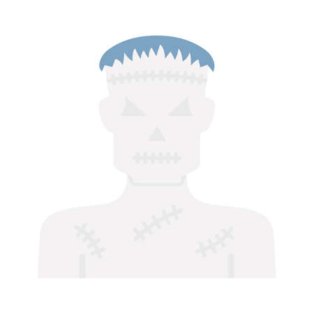 Spooky character flat vector icon which can easily modify or editのイラスト素材
