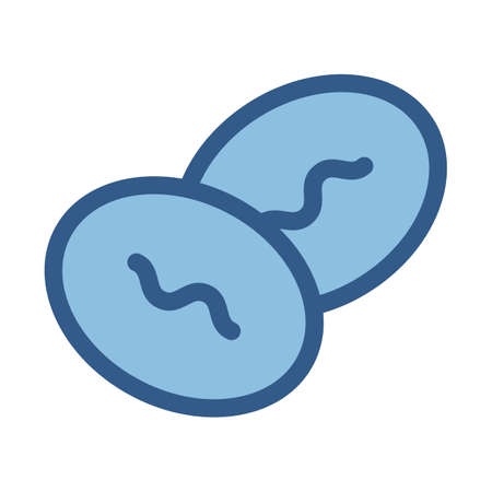Coffee beans fill vector icon which can easily modify or editのイラスト素材