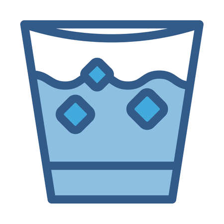 Drink Water fill vector icon which can easily modify or editのイラスト素材