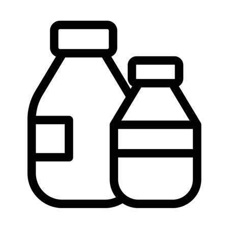 Jar line vector icon which can easily modify or editのイラスト素材