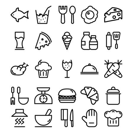 Food and Beverages line vector icon which can easily modify or editのイラスト素材