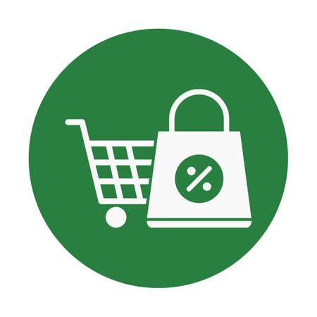 Buy  white glyph with color background vector icon which can easily modify or editのイラスト素材