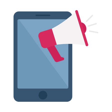 Advertising flat vector icon which can easily modify or editのイラスト素材