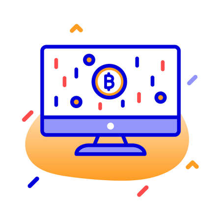Bitcoin cash, bitcoin investment, bitcoin money, bitcoin resources fully editable vector iconsのイラスト素材