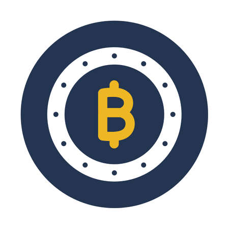 Cryptocurrency future, future of bitcoin, future of blockchain, global bitcoin fully editable vector iconsのイラスト素材