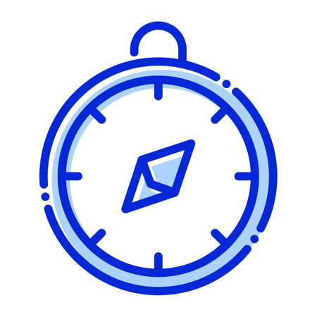 Compass,  direction, navigation, position fully editable vector iconのイラスト素材