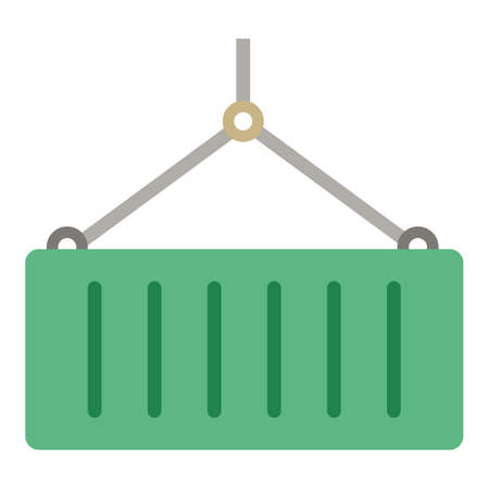 Container, logistics, shipping, delivery fully editable vector iconのイラスト素材