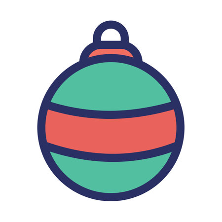 Bauble Isolated Vector icon that can be easily modified or editedのイラスト素材