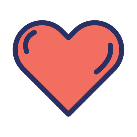 Heart Isolated Vector icon that can be easily modified or editedのイラスト素材