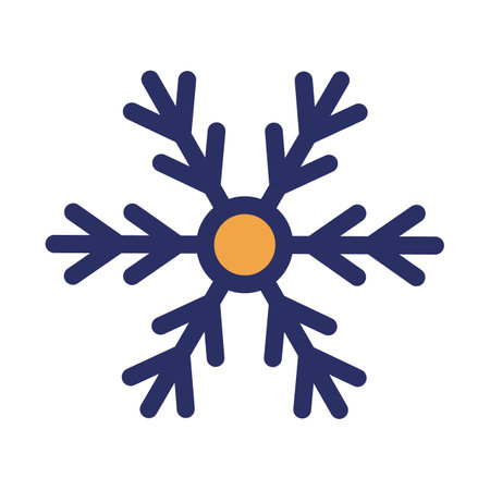 Christmas snowflake Isolated Vector icon that can be easily modified or editedのイラスト素材