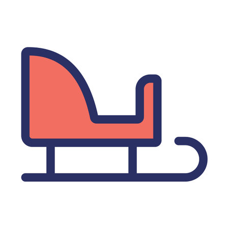 Santa sleg Isolated Vector icon that can be easily modified or edited