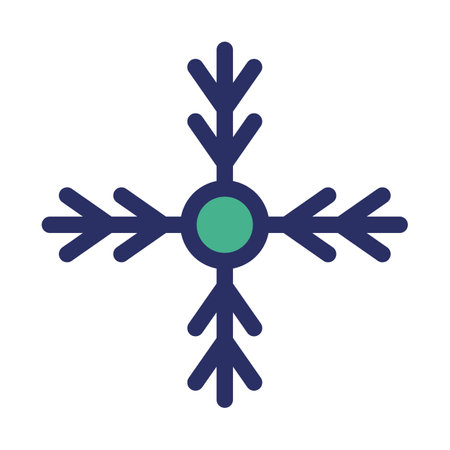 Christmas snowflake Isolated Vector icon that can be easily modified or edited