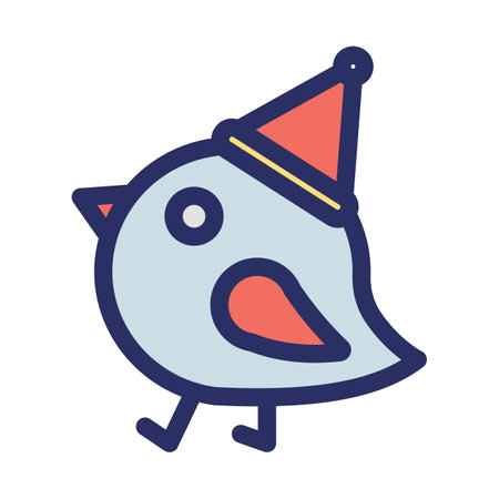 Bird Isolated Vector icon that can be easily modified or editedのイラスト素材