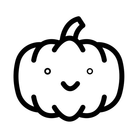 Halloween pumpkin Isolated Vector icon that can be easily modified or editedのイラスト素材
