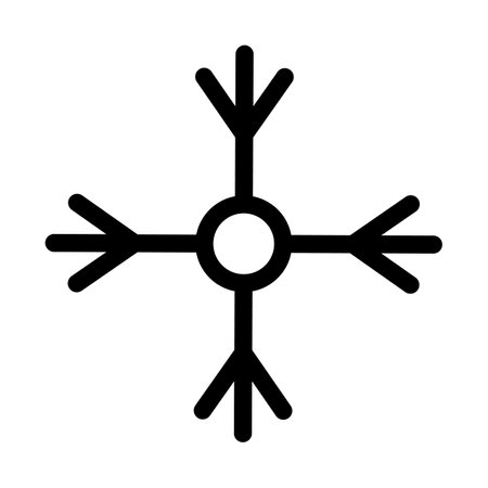 Christmas snowflake Isolated Vector icon that can be easily modified or editedのイラスト素材