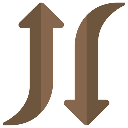 Curved arrows Isolated Vector icon which can easily modify or editのイラスト素材