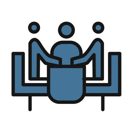 Business Meetings, Training line isolated vector icon can be easily modified and editのイラスト素材