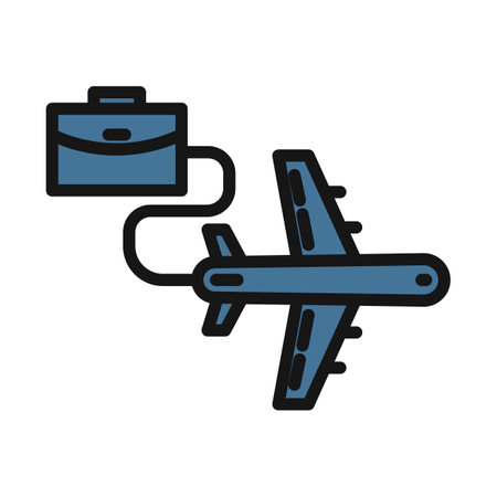 World tour, tour line isolated vector icon can be easily modified and editのイラスト素材
