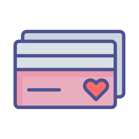 Romance card Isolated Vector icon that can be easily modified or editedのイラスト素材