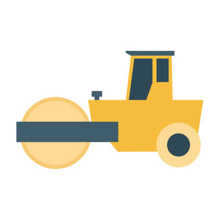 Bulldozer Color Vector Icon which can easily modify or editのイラスト素材