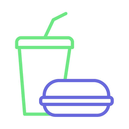 Burger Isolated Vector icon which can easily modify or editのイラスト素材