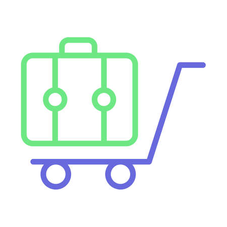 Hand trolley Isolated Vector icon which can easily modify or editのイラスト素材