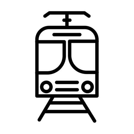 Tram Isolated Vector icon which can easily modify or editのイラスト素材