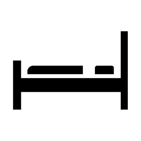 Bed Isolated Vector icon which can easily modify or editのイラスト素材