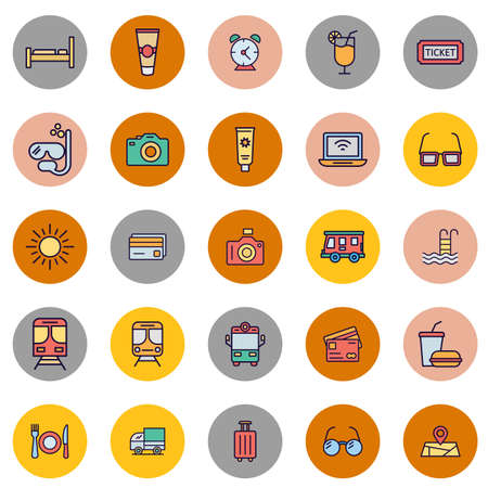 Travel and Hotel Isolated Vector icon which can easily modify or editのイラスト素材