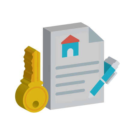 Estate contract Isolated Vector icon which can easily modify or editのイラスト素材