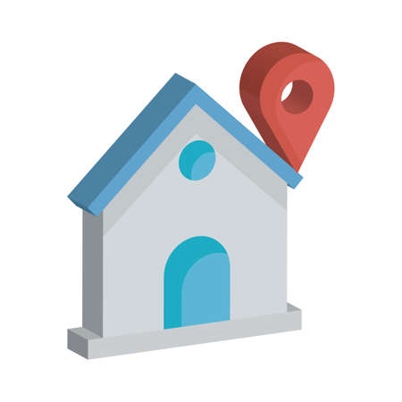 Home location Isolated Vector icon which can easily modify or editのイラスト素材