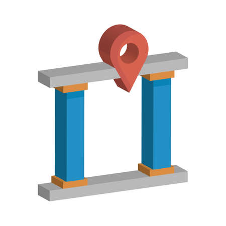 Home location Isolated Vector iconのイラスト素材