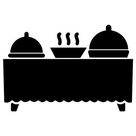 Buffet Service  Which Can Easily Modify Or Editのイラスト素材