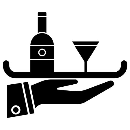 Bar Service  Which Can Easily Modify Or Editのイラスト素材
