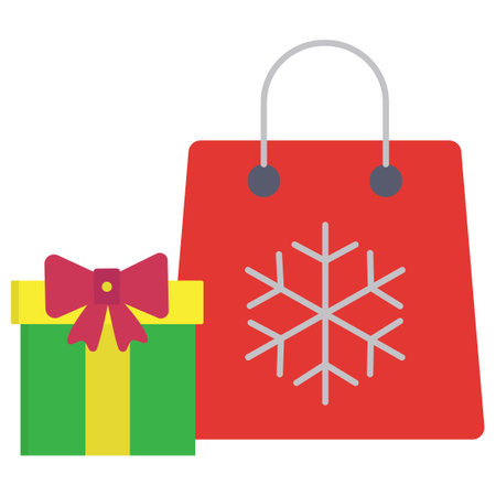 Present Bag   which can easily edit or modifyのイラスト素材