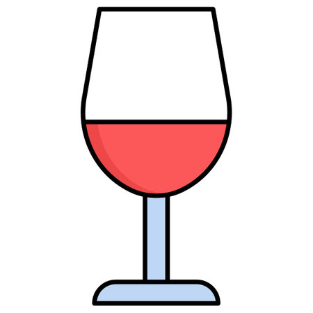 Alcohol glass  which can easily modify or editのイラスト素材