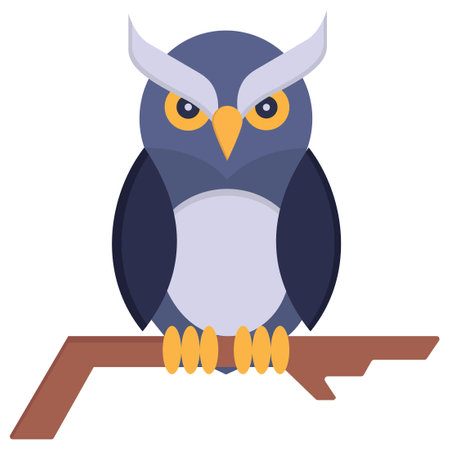 Owl Which Can Easily Modify Or Editのイラスト素材