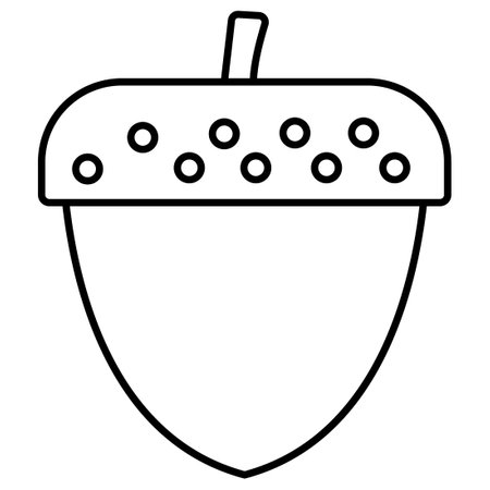 Acorn  Which Can Easily Modify Or Editのイラスト素材