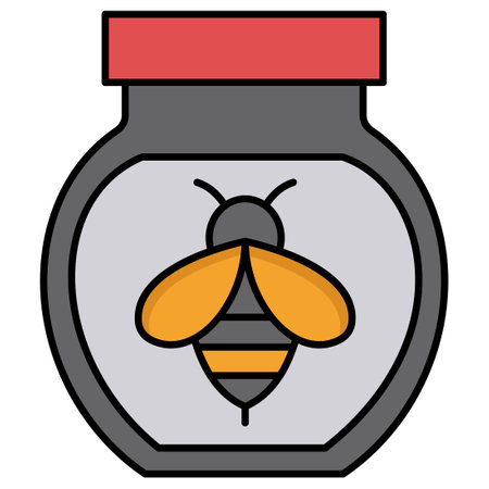 Honey jar  Which Can Easily Modify Or Editのイラスト素材