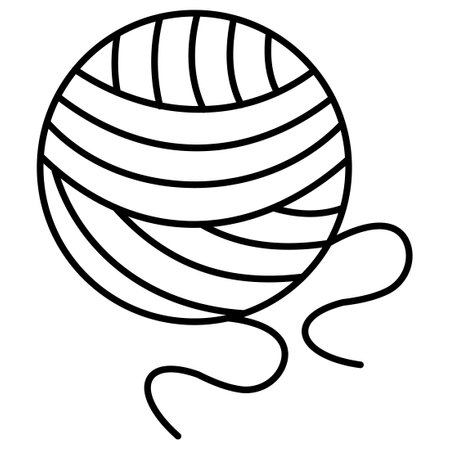 Knitting  Which Can Easily Modify Or Editのイラスト素材