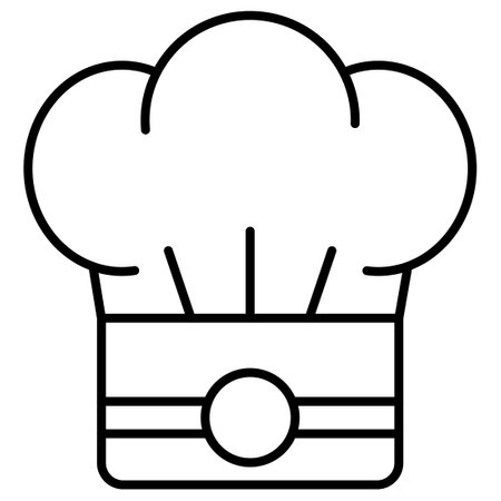 Chef hat  Which Can Easily Modify Or Editのイラスト素材