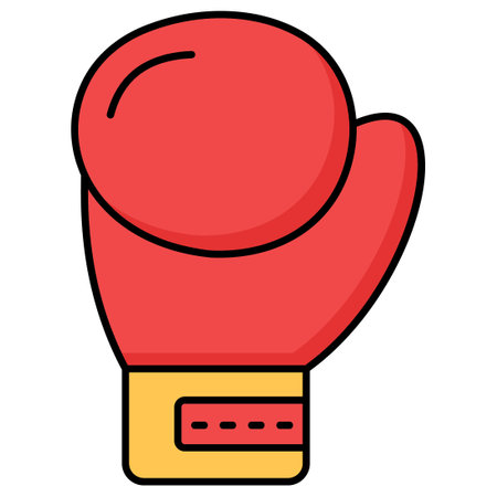 Boxing Gloves  Which Can Easily Modify Or Editのイラスト素材