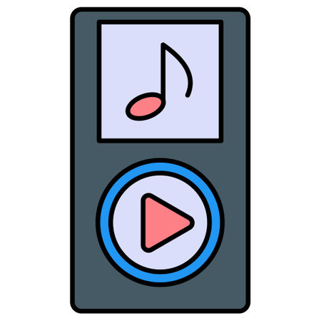 Mp3 Player Which Can Easily Modify Or Editのイラスト素材