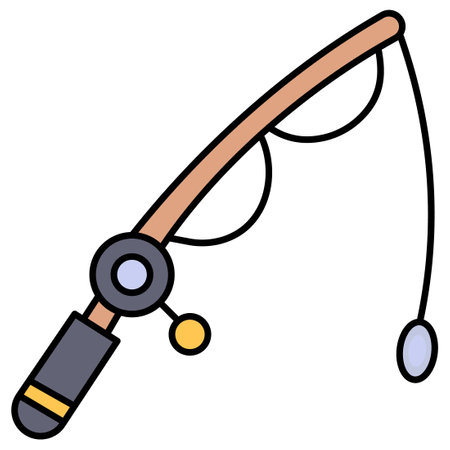 Fishing  Which Can Easily Modify Or Editのイラスト素材