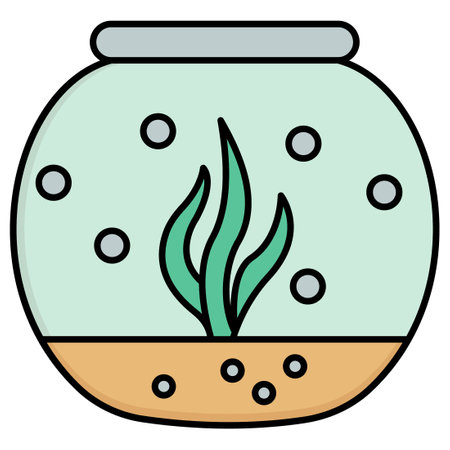 Fishbowl  Which Can Easily Modify Or Editのイラスト素材