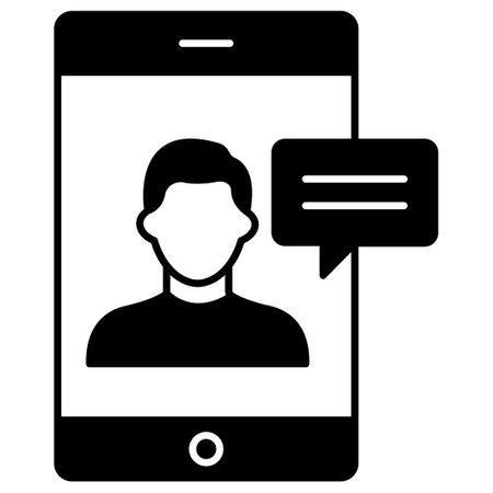 Mobile Chat  Which Can Easily Modify Or Editのイラスト素材