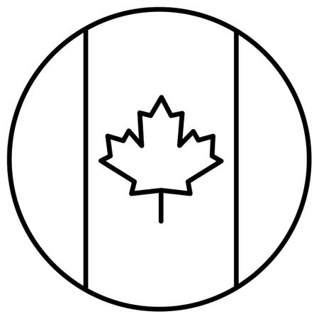 Canada Flag which can easily modify or editのイラスト素材