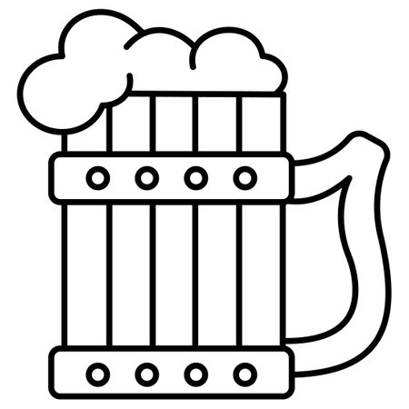 Beer mug  which can easily modify or editのイラスト素材