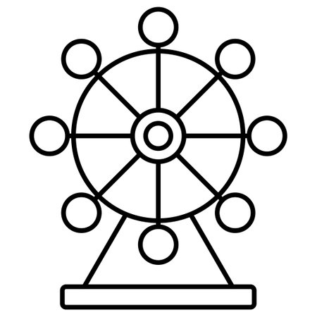 Ferris Wheel which can easily modify or editのイラスト素材