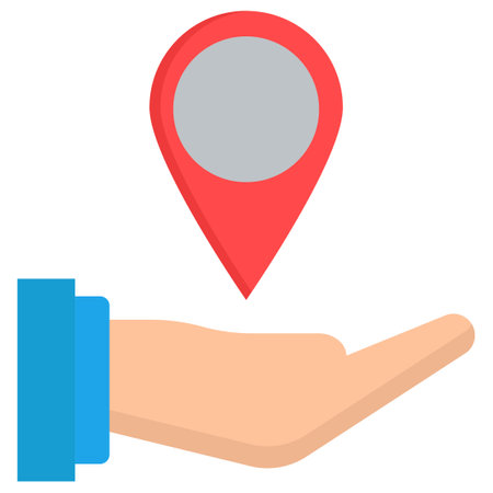 Share location which can easily  modify or editのイラスト素材